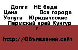 Долги - НЕ беда ! › Цена ­ 1 000 - Все города Услуги » Юридические   . Пермский край,Кунгур г.